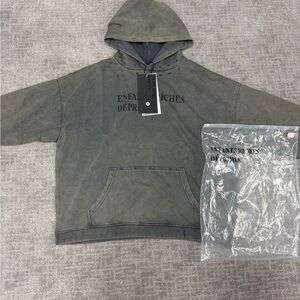 Gray enfants riches deprimes hoodie EFD